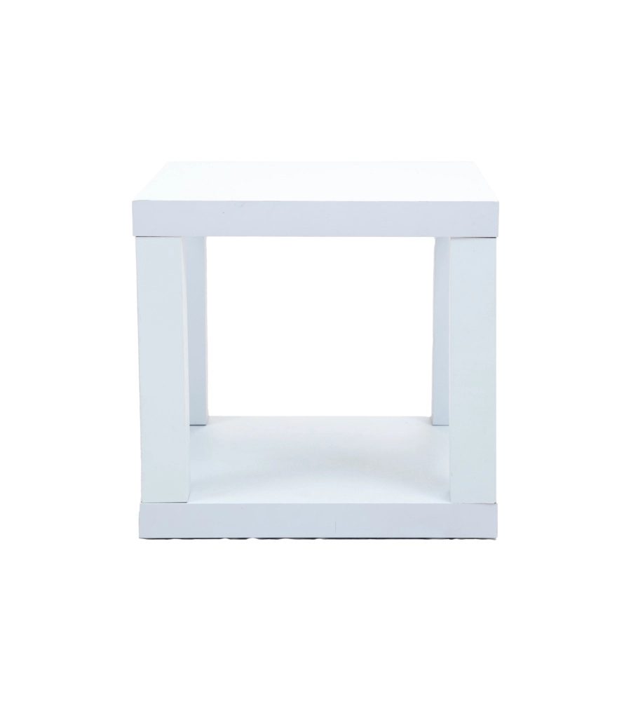 Cubo multifunzione bianco, 40x40x38cm